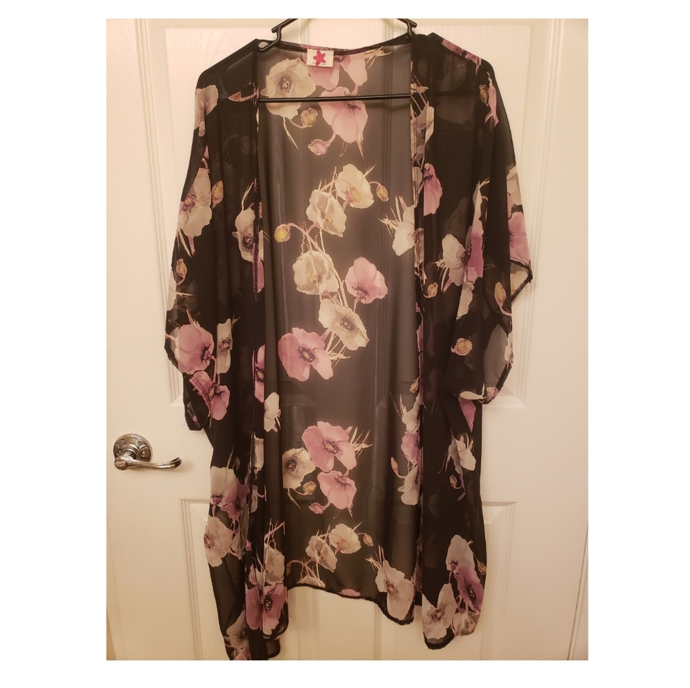 Flower print Kimono